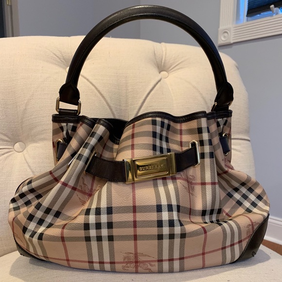 Burberry Handbags - Burberry Haymarket Nova Check Satchel Hand…